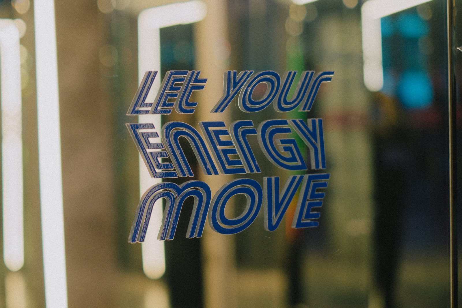 Mirror sticker: Let your energy move