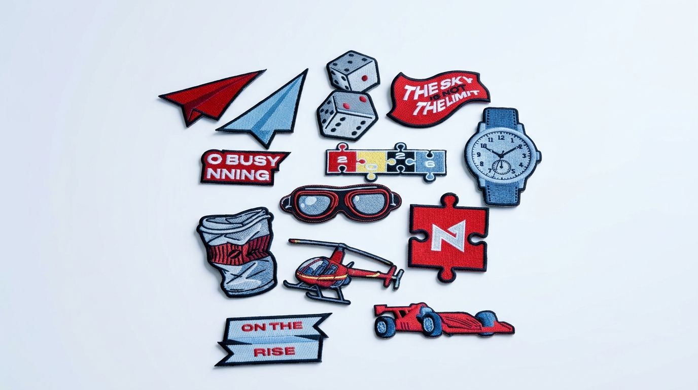 The first mockup of the patches